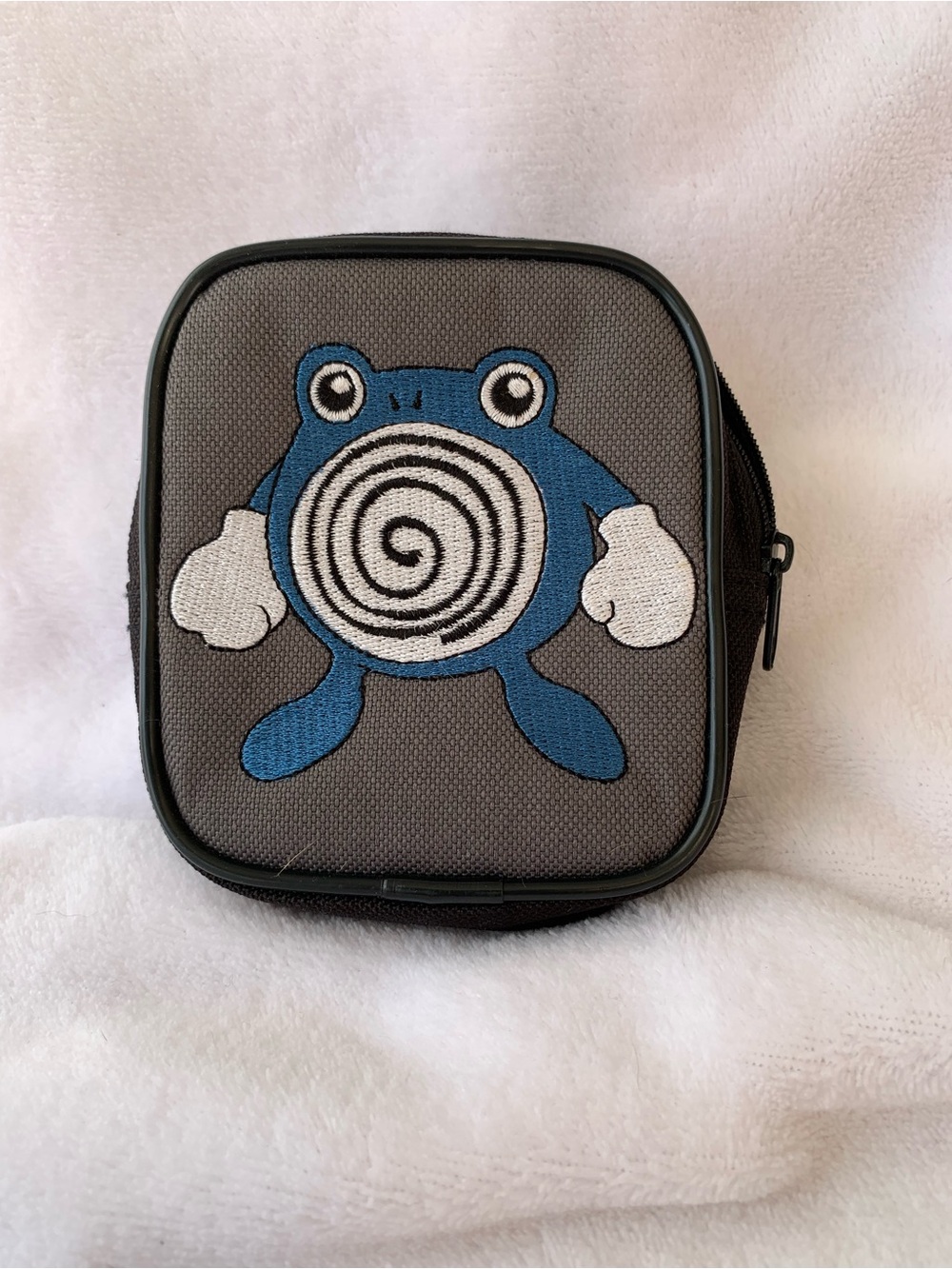 Vintage 1999 Nintendo Pokémon Poliwhirl #60 Game Boy Carrying Case Pouch Zip Bag
